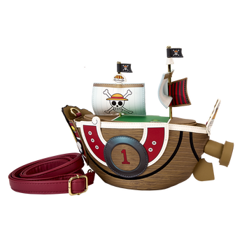 One Piece Thousand Sunny Ship Figural Crossbody Bag, Image 1