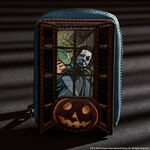 Halloween Michael Myers Pumpkin Glow Accordion Zip Around Wallet, , hi-res view 2