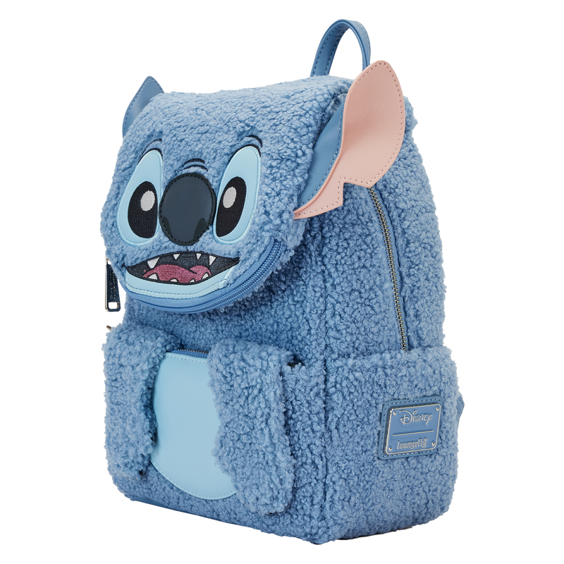 Stitch Plush Sherpa Cosplay Mini Backpack | Loungefly display picture 2