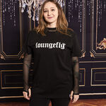 Loungefly 25th Anniversary Logo Black Unisex Tee, , hi-res view 2