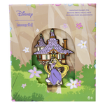 Tangled Rapunzel Swinging from the Tower 3" Collector Box Sliding Pin, , hi-res view 1