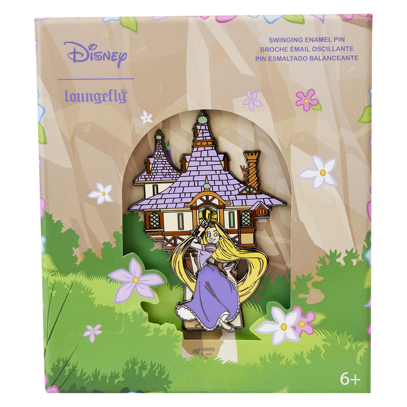 Tangled Rapunzel Swinging from the Tower 3" Collector Box Pin, , hi-res view 1