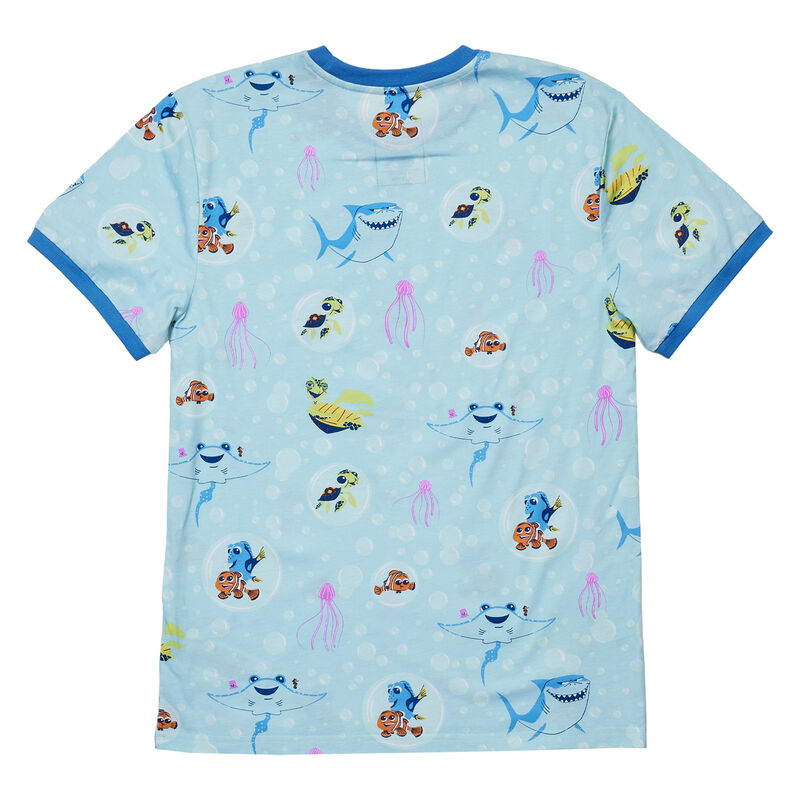 Finding Nemo 20th Anniversary Bubbles All-Over Print Unisex Ringer Tee , , hi-res view 4