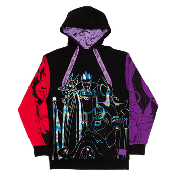 Disney Villains Color Block Unisex Hoodie, Image 2