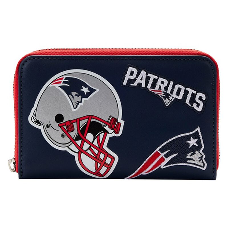 NFL New England Patriots Patches Zip Around Wallet, , hi-res image number 1