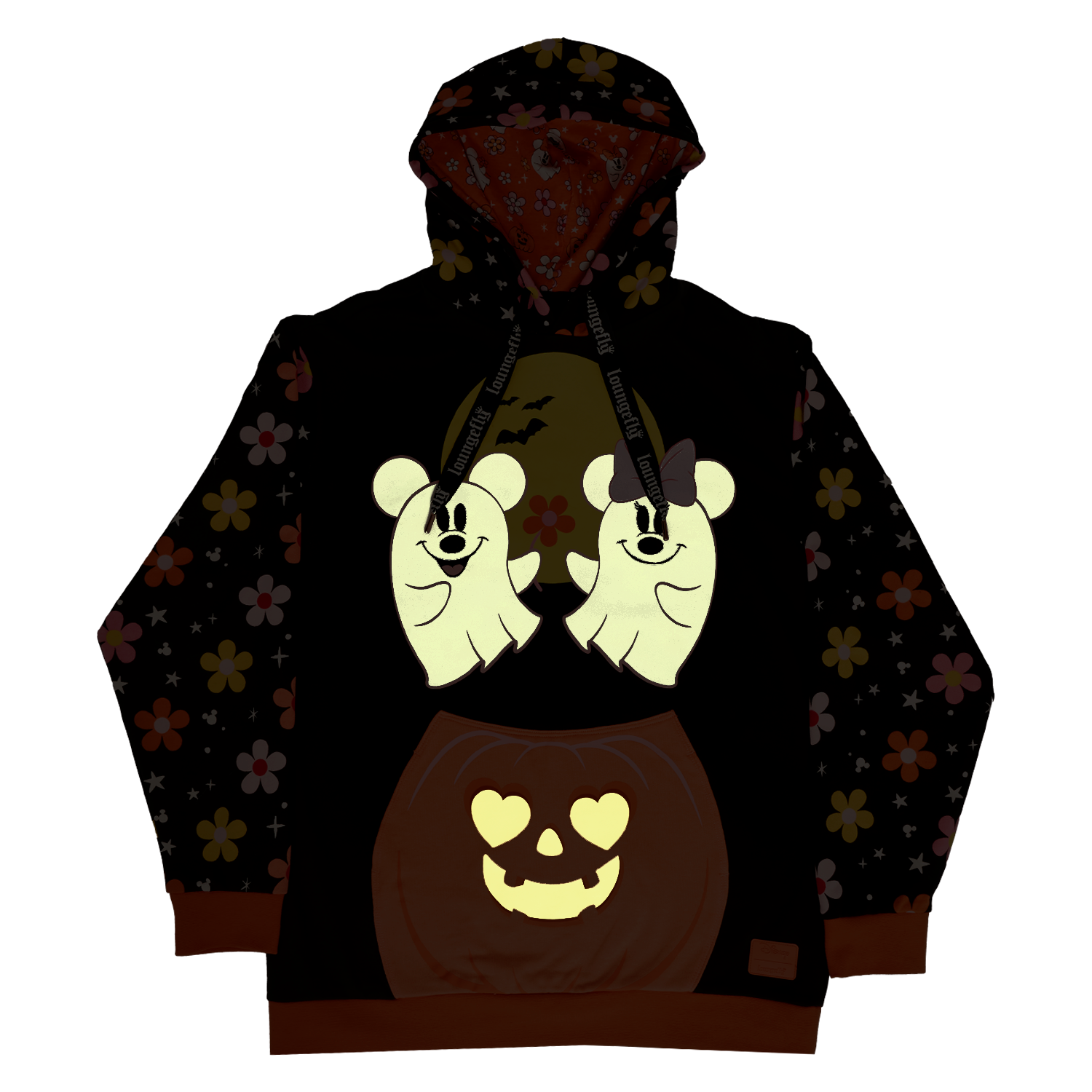 WDHD0060-LFDISNEYMINNIEANDMICKEYGHOSTHALLOWEENUNISEXHOODIEGLOW