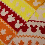 Exclusive - Disney Fall Mickey and Minnie Mouse Fair Isle Scarf, , hi-res view 3