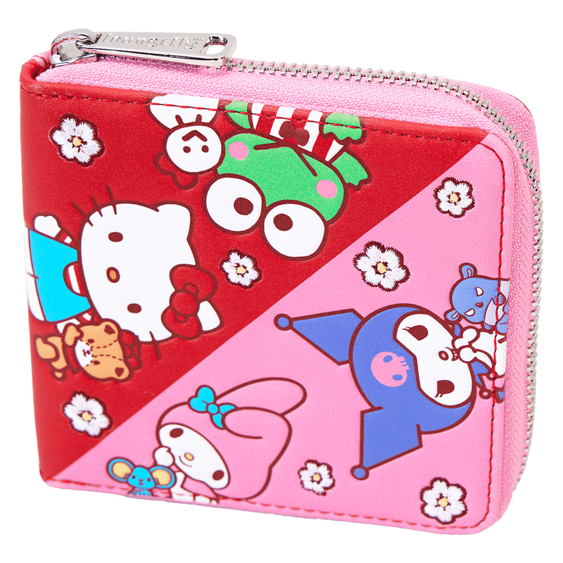 Sanrio Hello Kitty & Friends Color Block Zip Around Wallet, , hi-res view 5
