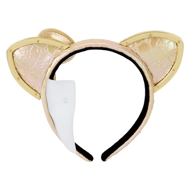 Sanrio Hello Kitty 50th Anniversary Metallic Gold Ear Headband, , hi-res view 4