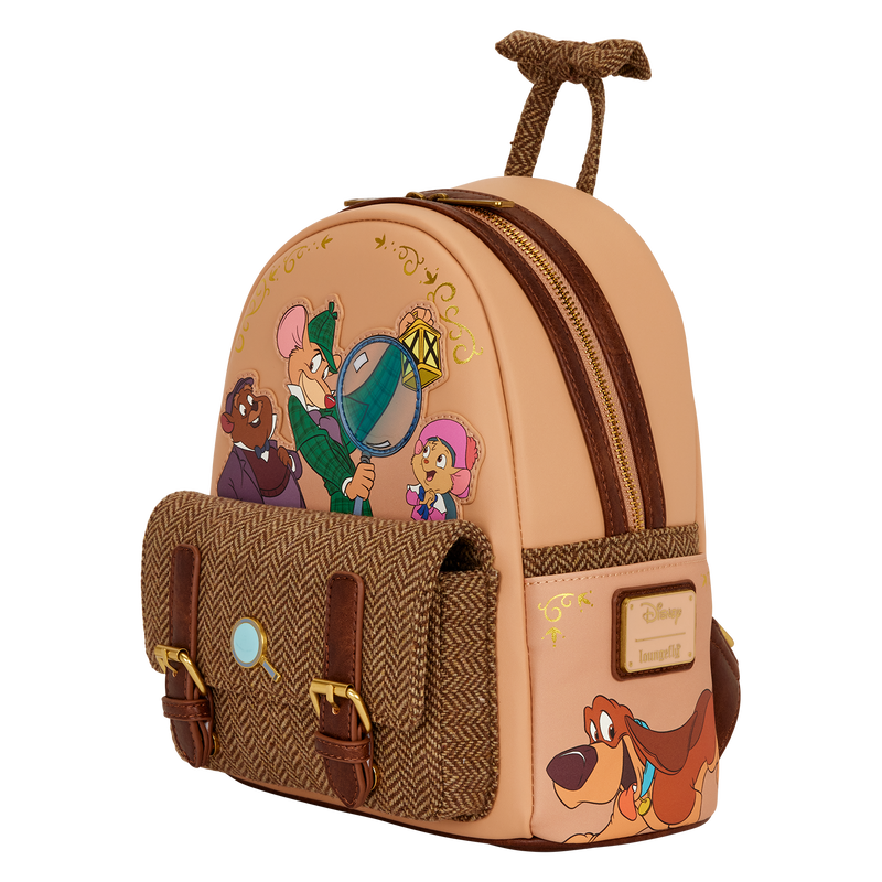 The Great Mouse Detective Exclusive Flap Pocket Mini Backpack, , hi-res view 3
