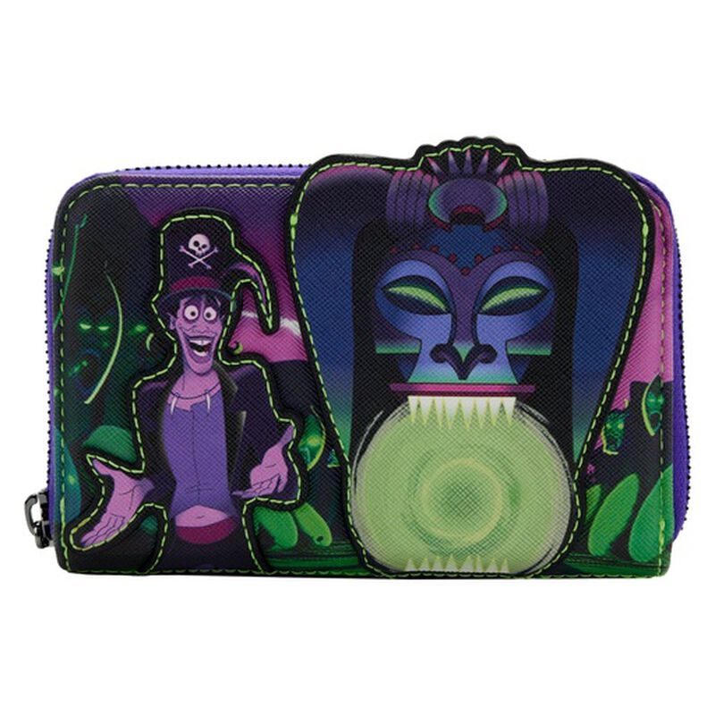 The Princess and the Frog Dr. Facilier Glow in the Dark Zip Around Wallet, , hi-res image number 1