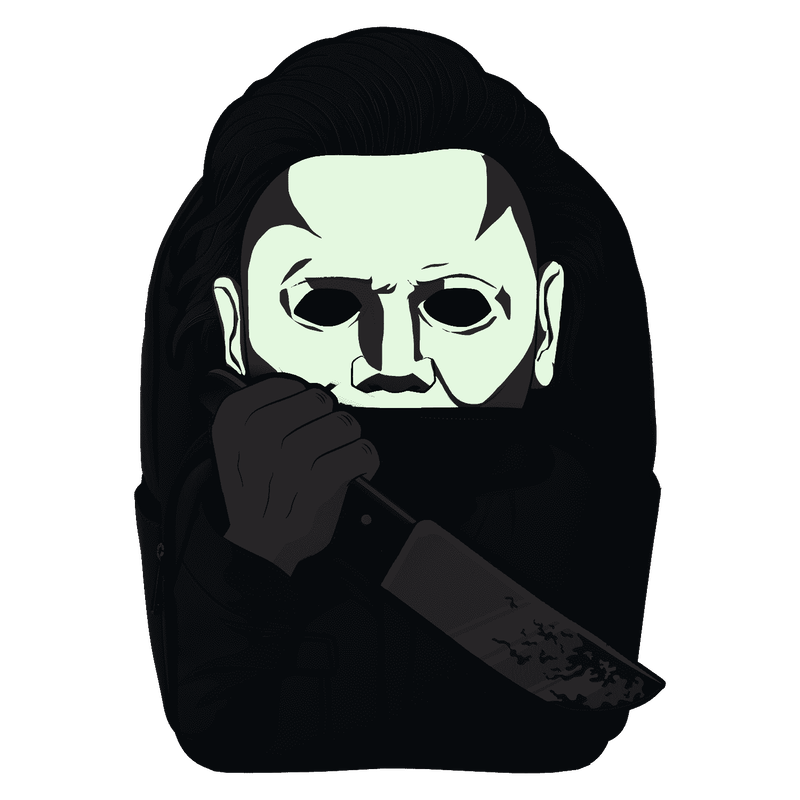 Halloween Michael Myers Cosplay Glow Full-Size Backpack, , hi-res view 3