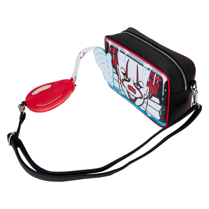 It Pennywise Balloon Glow Crossbody Bag With Coin Bag, , hi-res view 5
