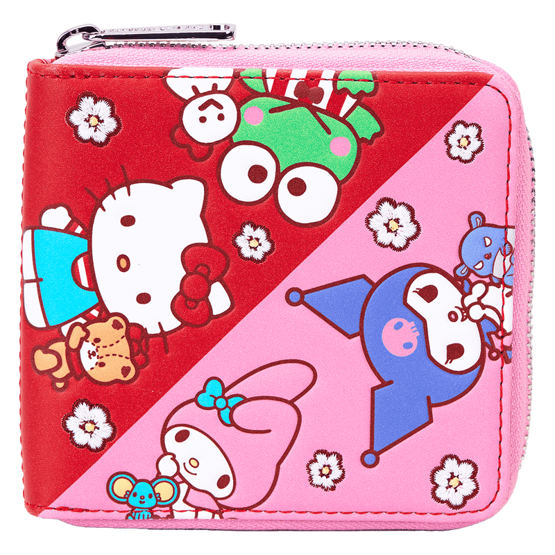 Sanrio Hello Kitty & Friends Color Block Zip Around Wallet, , hi-res view 1