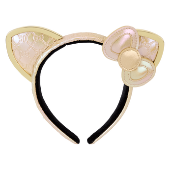 Sanrio 50th Anniversary Hello Kitty Metallic Gold Ear Headband, Image 1