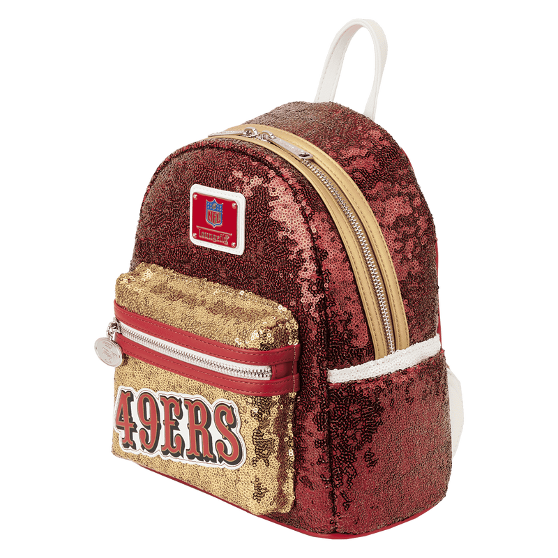 NFL San Francisco 49ers Sequin Mini Backpack, , hi-res view 3