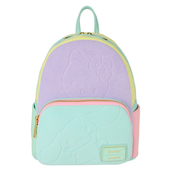 SDCC Limited Edition Hello Kitty & Friends Color Block Terry Cloth Mini Backpack, Image 1