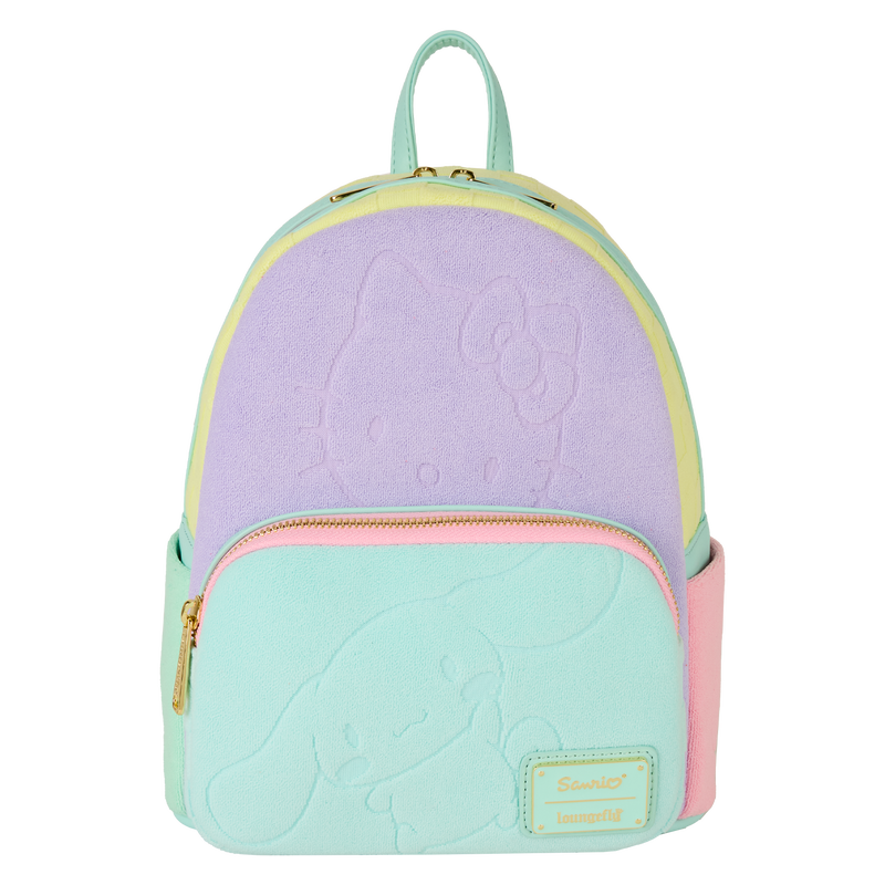 SDCC Limited Edition Hello Kitty & Friends Color Block Terry Cloth Mini Backpack, , hi-res view 1