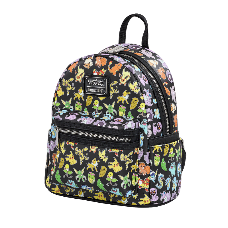 Multi Character Colourful Mini Backpack -  Pokémon, , hi-res view 2