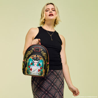 Universal Monsters The Bride Of Frankenstein Stained Glass Mini Backpack, Image 2
