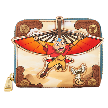 Avatar: The Last Airbender Aang Glider Staff Zip Around Wallet, Image 1