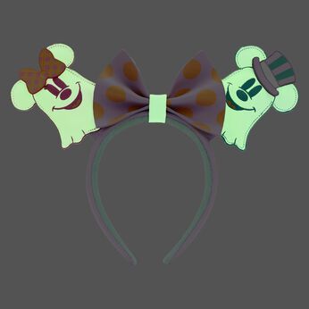 Pastel Ghost Mickey and Minnie Mouse Glow Ear Headband, Image 2