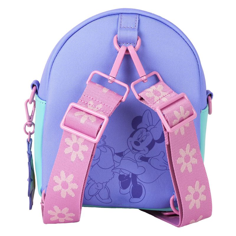 Daisy Duck 85th Anniversary Daisy Duck & Minnie Mouse Convertible Mini Backpack & Crossbody Bag, , hi-res view 5