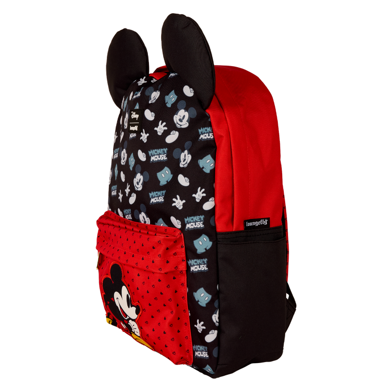 Mickey Mouse All-Over Print Nylon Full-Size Backpack, , hi-res view 3