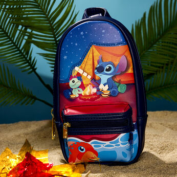 Stitch Camping Cuties Stationery Mini Backpack Pencil Case, Image 2