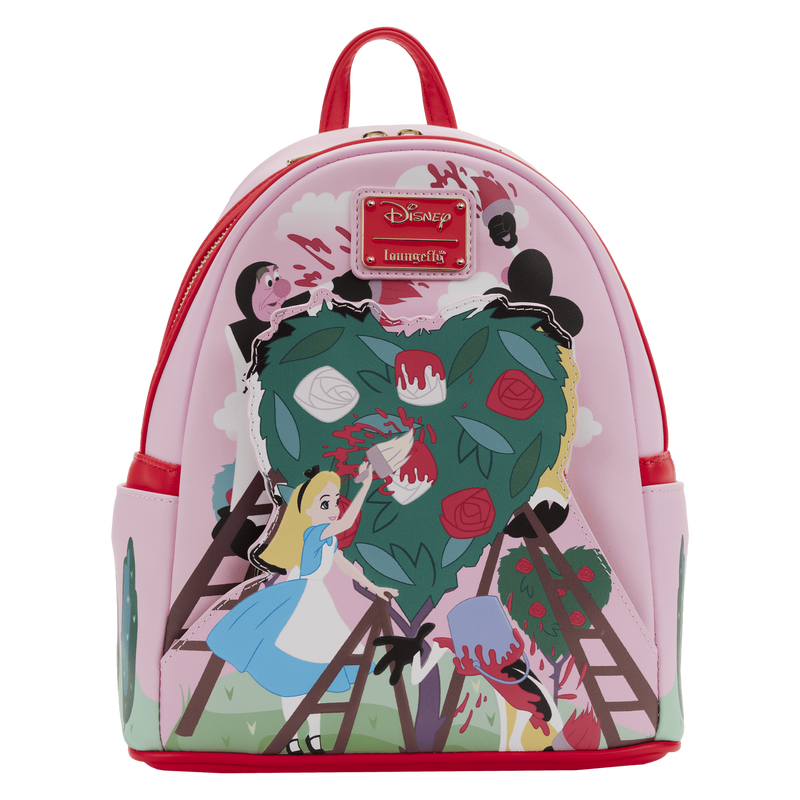Alice in Wonderland Painting the Roses Red Mini Backpack, , hi-res image number 1