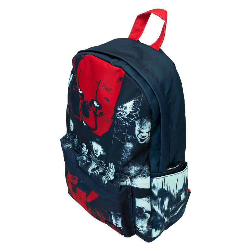 I Heart Horror It Pennywise Glow Nylon Full-Size Backpack, , hi-res view 5