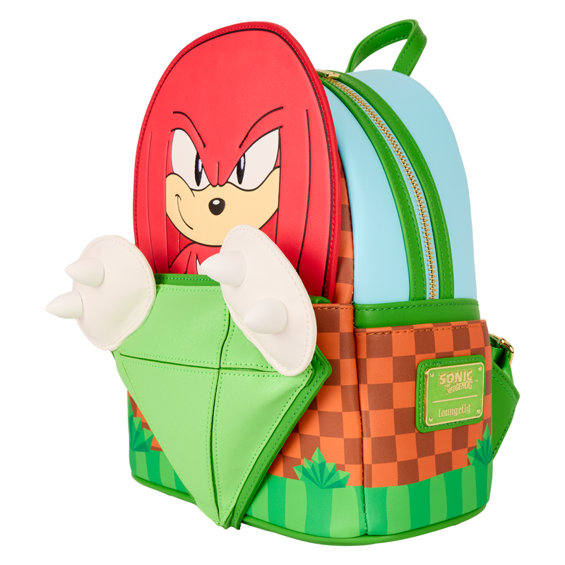 Sonic The Hedgehog Limited Edition Knuckles Emerald Glitter Mini Backpack, , hi-res view 4