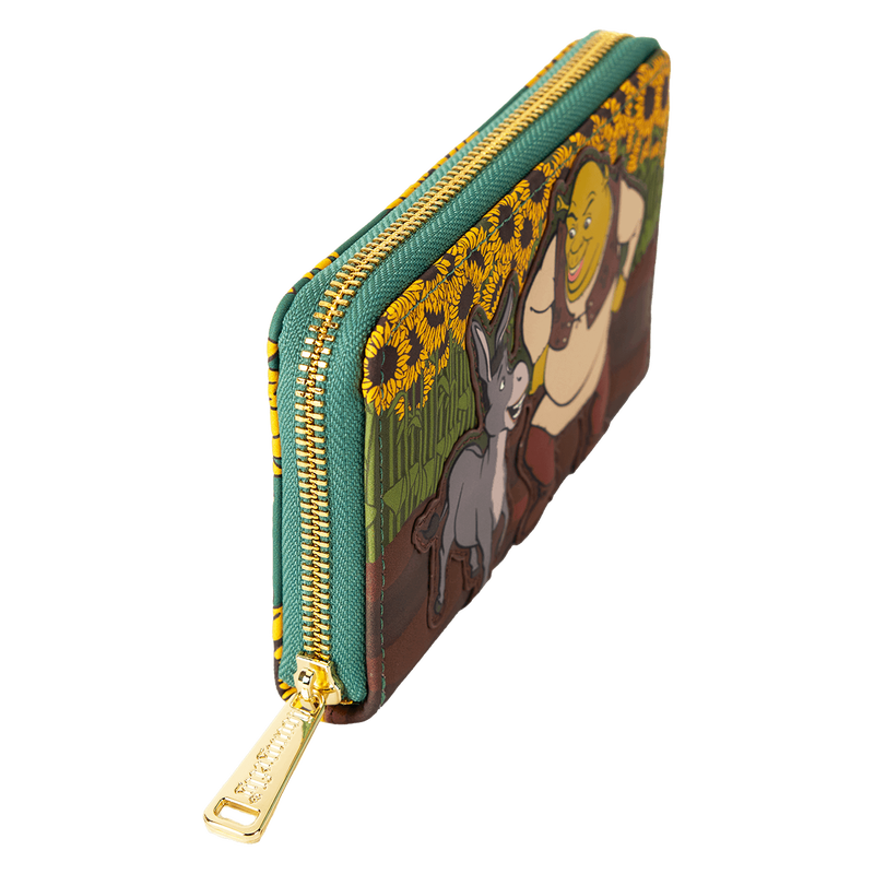 Shrek & Donkey Sunflower Field Zip Around Wallet, , hi-res view 5