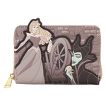 Sleeping Beauty & Maleficent Spinning Wheel Zip Around Wallet, , hi-res view 1