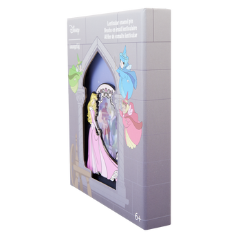 Sleeping Beauty Lenticular Princess Series 3" Collector Box Pin, Image 2