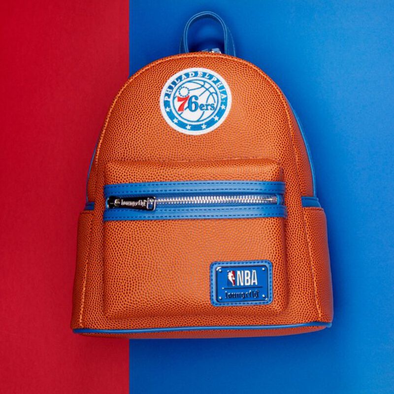 【Lounge Fly】NBA Philadelphia 76ers Basketball LogoBackpack NBA Philadelphia 76ers Basketball Logo Mini Backpack | Funko