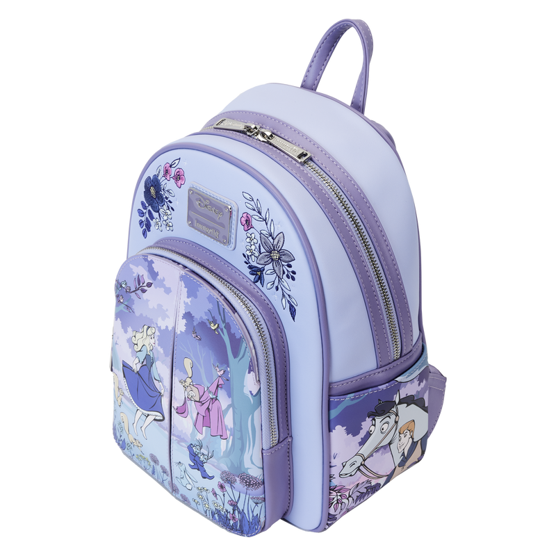 Sleeping Beauty 65th Anniversary Floral Scene Mini Backpack, , hi-res view 7