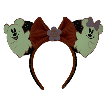 Mickey & Minnie Floral Ghost Glow Ear Headband, Image 2