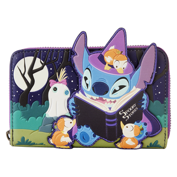 Stitch Exclusive Spooky Stories Halloween Glow Zip Around Wallet, Image 1