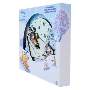 Mickey & Friends Winter Wonderland 3" Collector Box Sliding Pin, Image 2