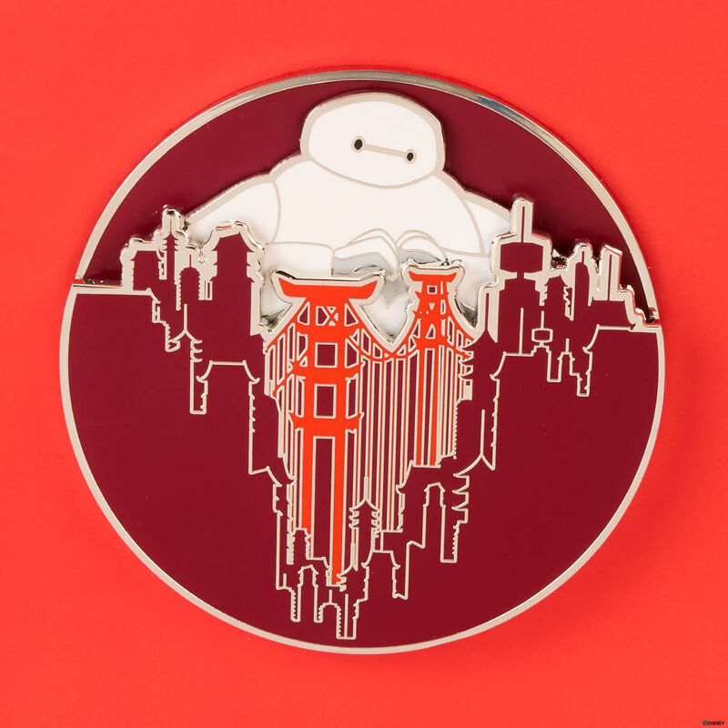 Big Hero 6 10th Anniversary Baymax San Fransokyo Love 3" Collector Box Sliding Pin, , hi-res view 5