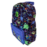 Nightmare Before Christmas Neon Glow All-Over Print Nylon Full-Size Backpack, , hi-res view 4