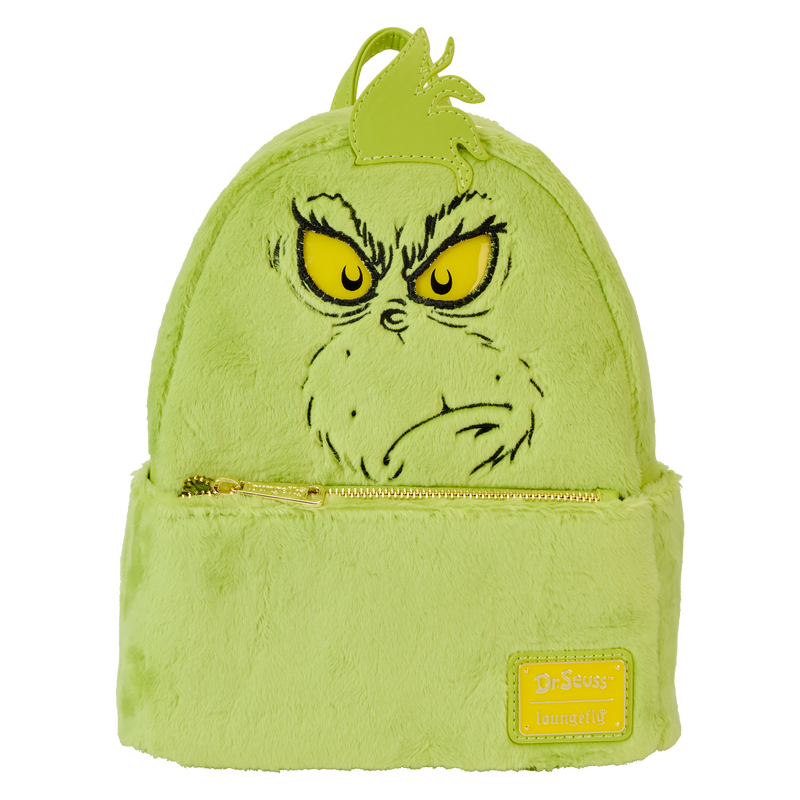 Dr. Seuss' How The Grinch Stole Christmas! Plush Cosplay Light Up Mini Backpack, , hi-res view 1