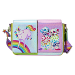 Lisa Frank Holographic Glitter Color Block Crossbody Bag, , hi-res view 1