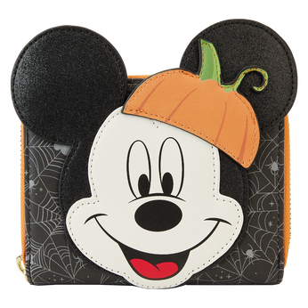 Mickey Mouse Pumpkin Zip Around Wallet, Image 1