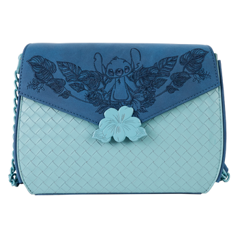 Stitch Embroidered Woven Crossbody Bag, Image 1