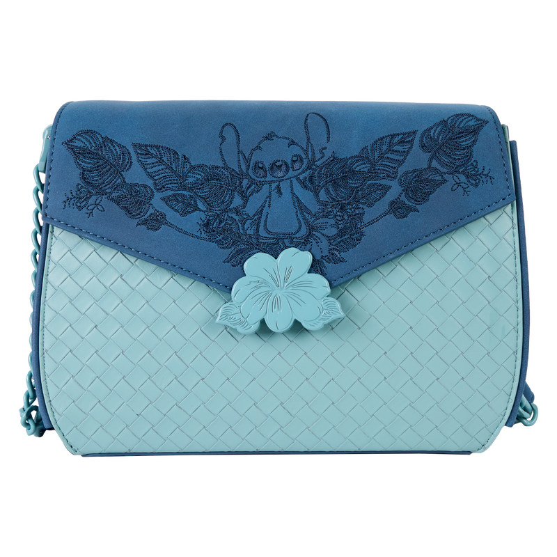 Stitch Embroidered Woven Crossbody Bag, , hi-res view 1