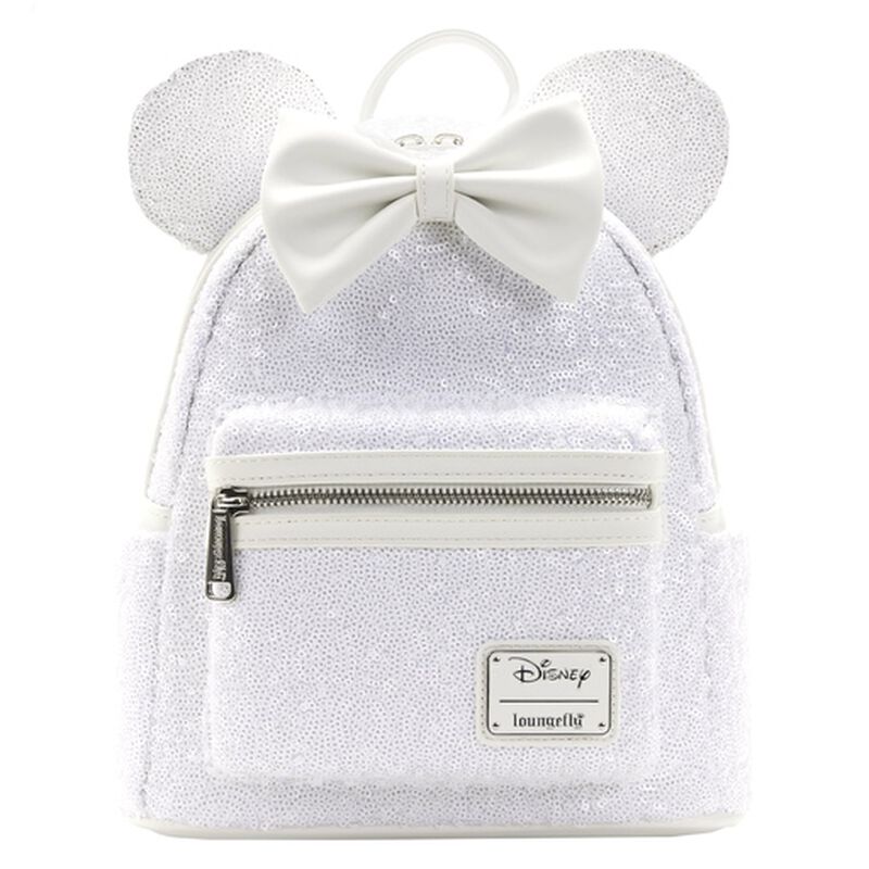 Minnie Mouse Sequin Wedding Mini Backpack, , hi-res image number 3