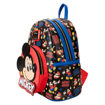 Mickey Mouse Classic All-Over Print Mini Backpack, Image 2