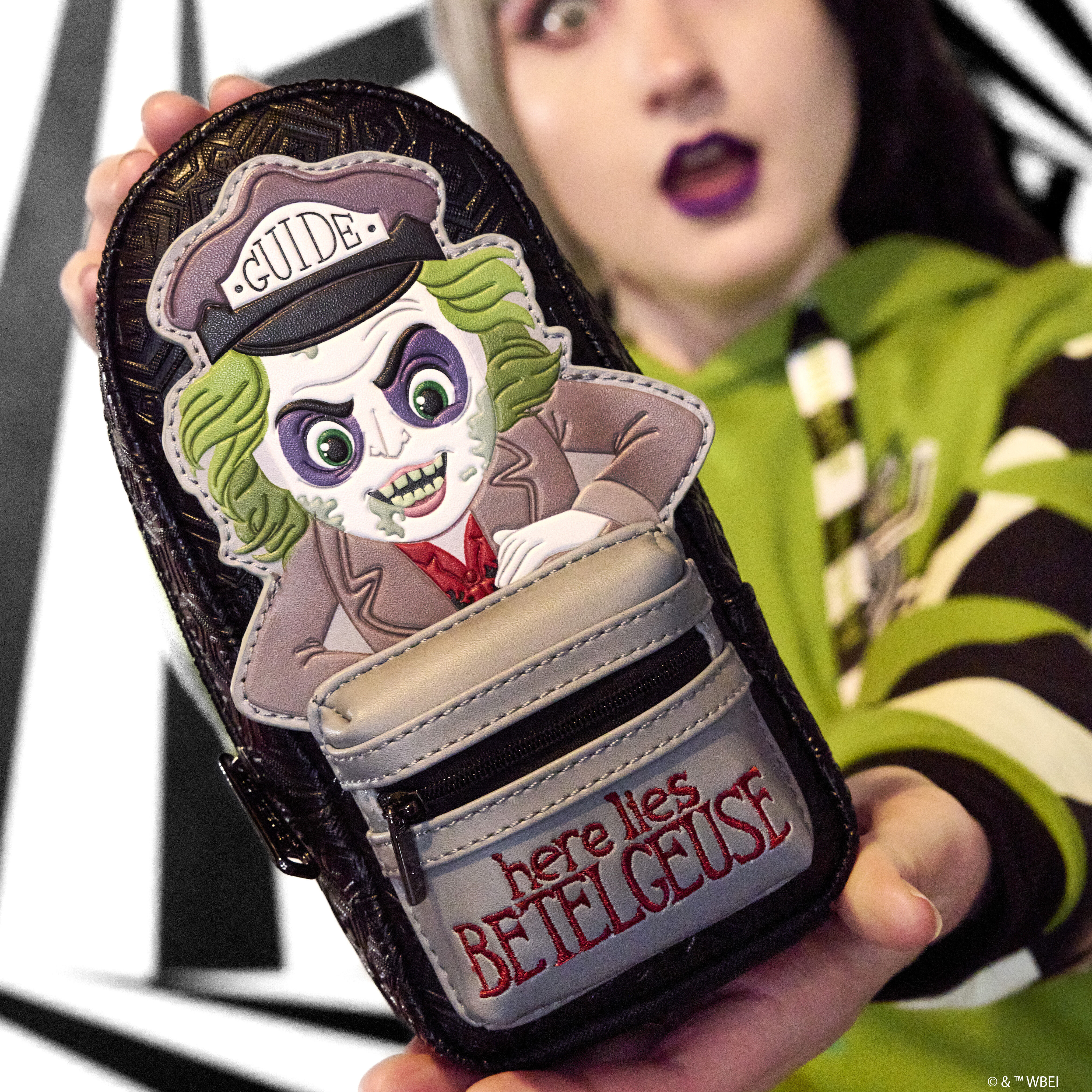 Buy Beetlejuice Here Lies Betelgeuse Tour Guide Mini Backpack Pencil Case at Loungefly